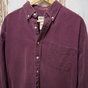 Eddie Bauer Mens Flannel Long Sleeve Button Down